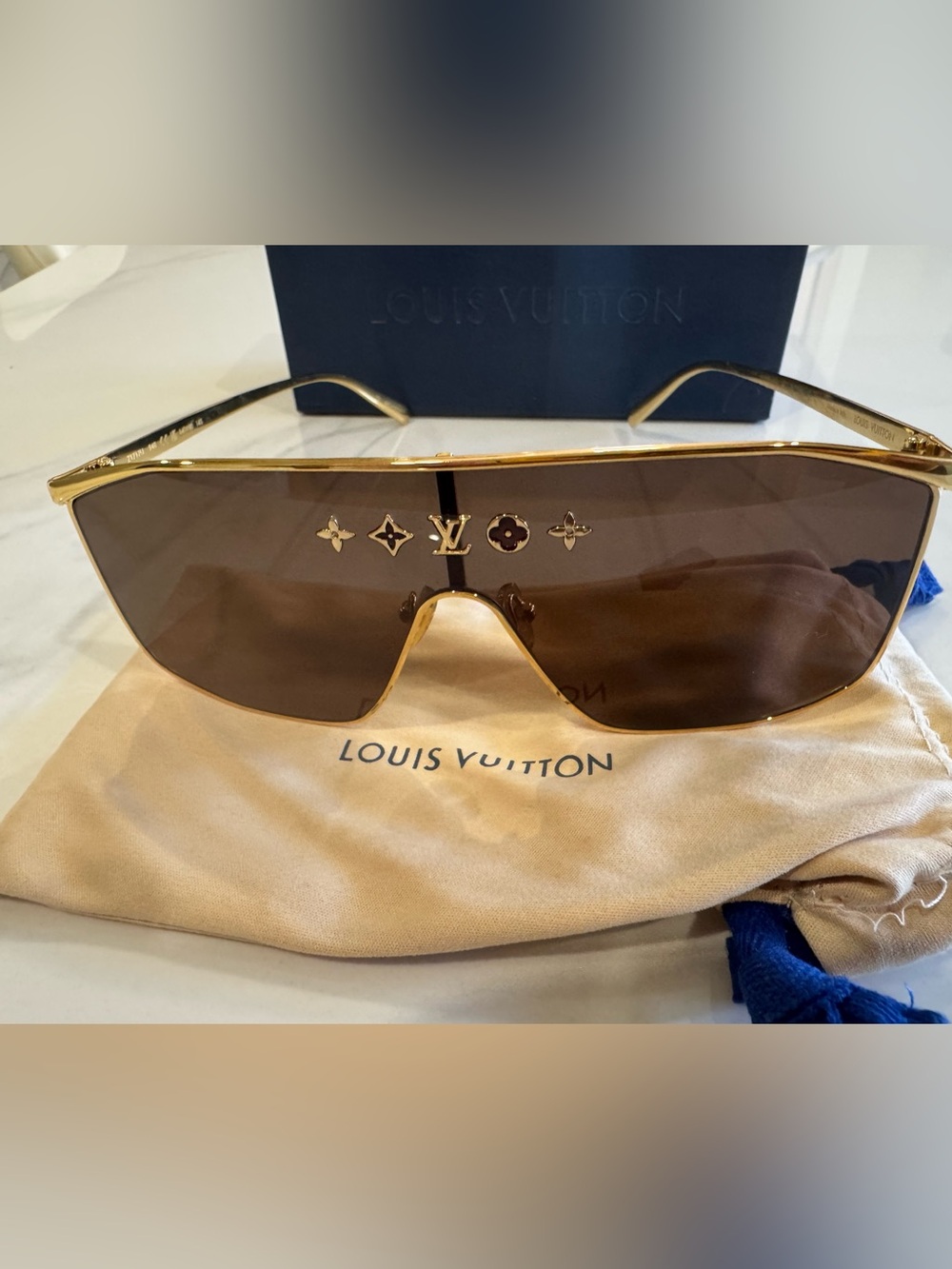 Louis Vuitton golden mask sunglasses